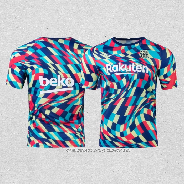 Camiseta Pre Partido del Barcelona 20-21 Azul